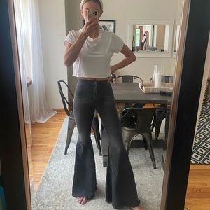 Just float on flare jeans